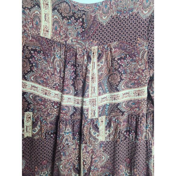 Altar'd State Midi dress sz S missing brand tag patchwork Paisley boho cottage - Picture 5 of 8